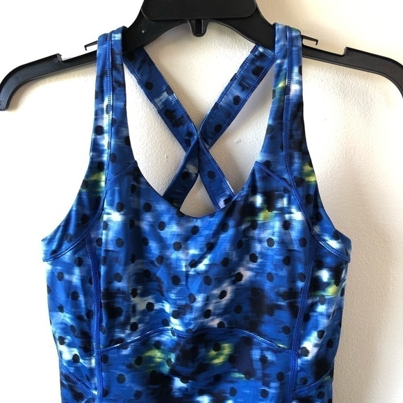 Lululemon Kanto Catch Me Tank Blue & Black 6 - Picture 3 of 9
